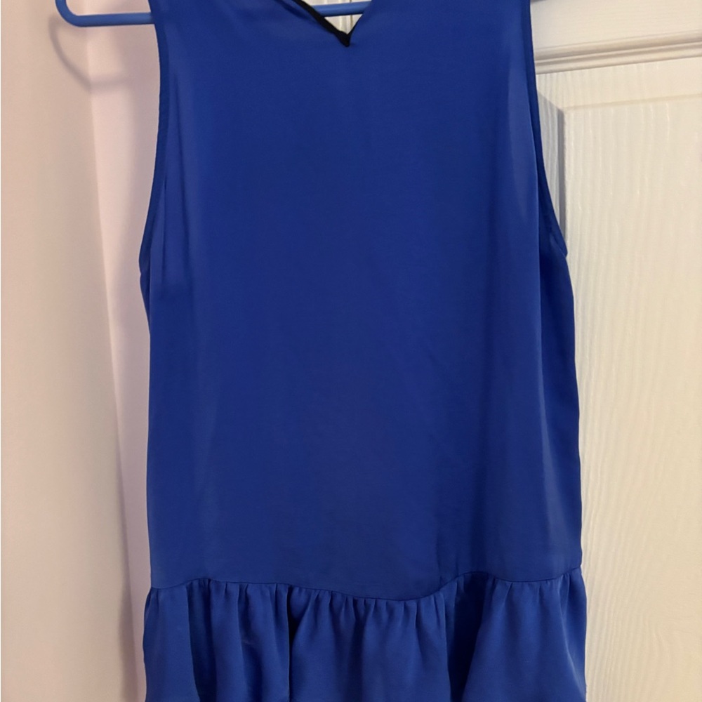 Zara Royal Blue Sleeveless Blouse